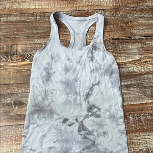Lululemon Athletica Gray Tie-Dye Tank Top